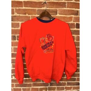 90s Grandma's Therapy Sweatshirt - Red Gambling Cards, Dice, Roulette Wheel M